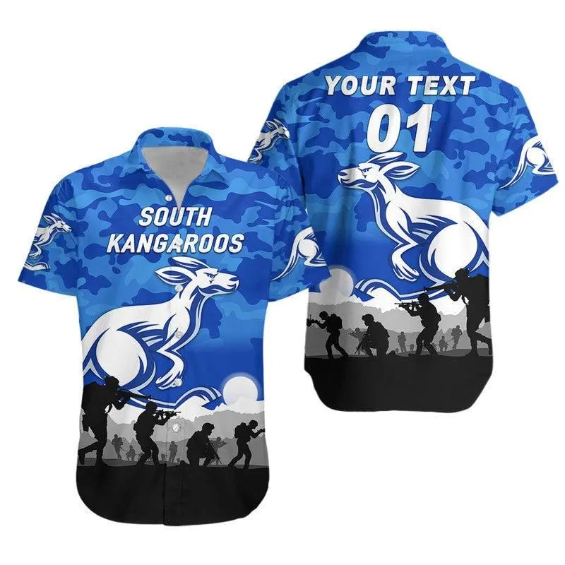 (Custom Personalised) South Alice Football Club Kangaroos Anzac Hawaiian Shirt Simple Style Lt8_1