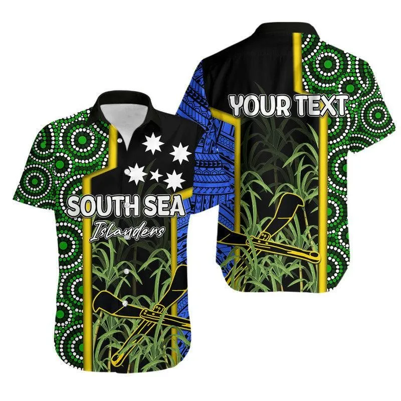 Custom Personalised South Sea Islanders Flag Style Hawaiian Shirt Kanaka Lt6_0