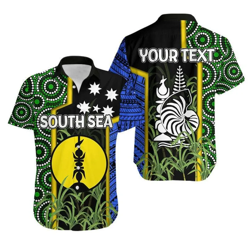 Custom Personalised South Sea Islanders Flag Style Hawaiian Shirt New Caledonia Lt6_0