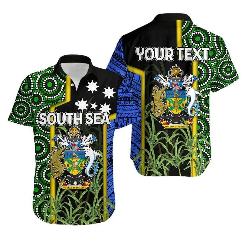 Custom Personalised South Sea Islanders Flag Style Hawaiian Shirt Solomon Islands Lt6_0