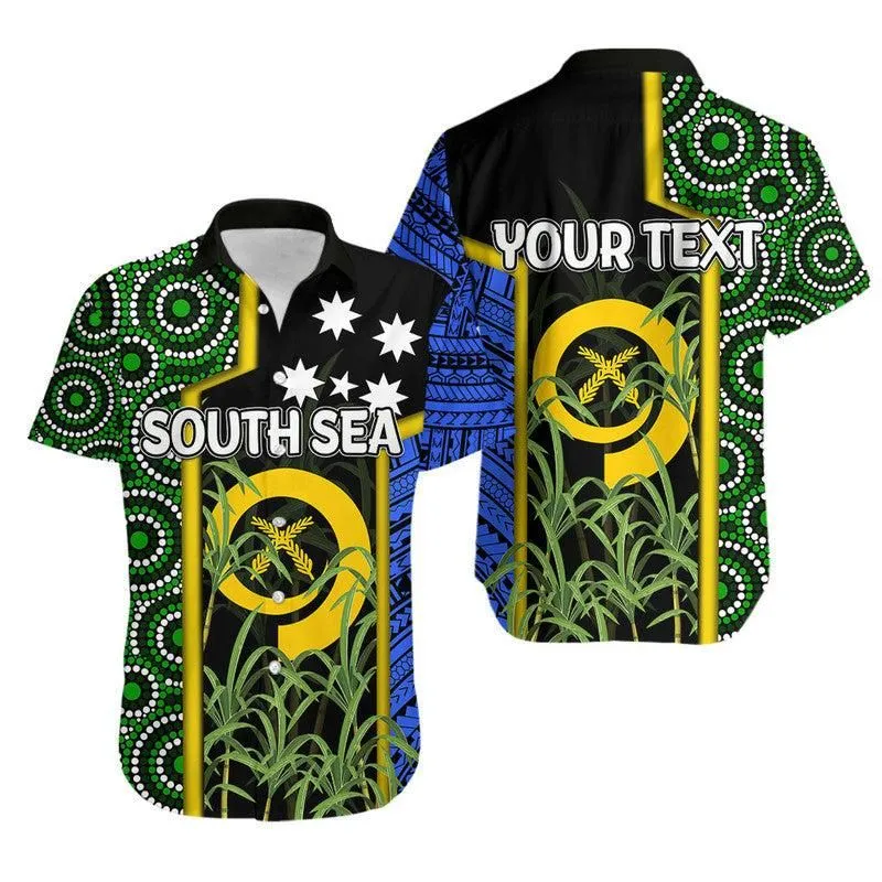 Custom Personalised South Sea Islanders Flag Style Hawaiian Shirt Vanuatu Lt6_0