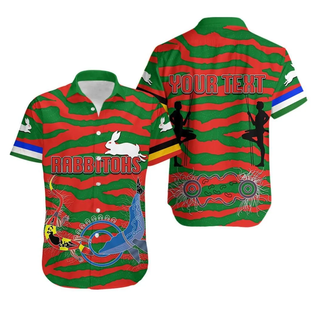 (Custom Personalised) South Sydney Rabbitohs Hawaiian Shirt Aboriginal 2021 Style Lt6_1