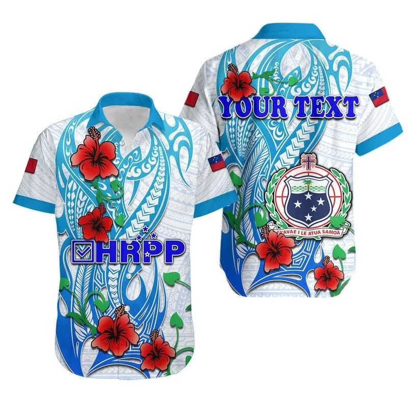 (Custom Personalised) Special Samoa Hrpp Party Hawaiian Shirt Tribal Samoan Hibiscus Design Lt9_0