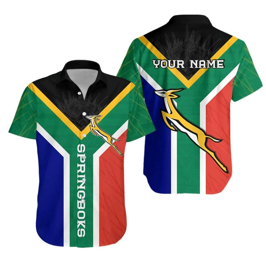 (Custom Personalised) Springboks Passion Hawaiian Shirt South Africa Rugby Lt13_1