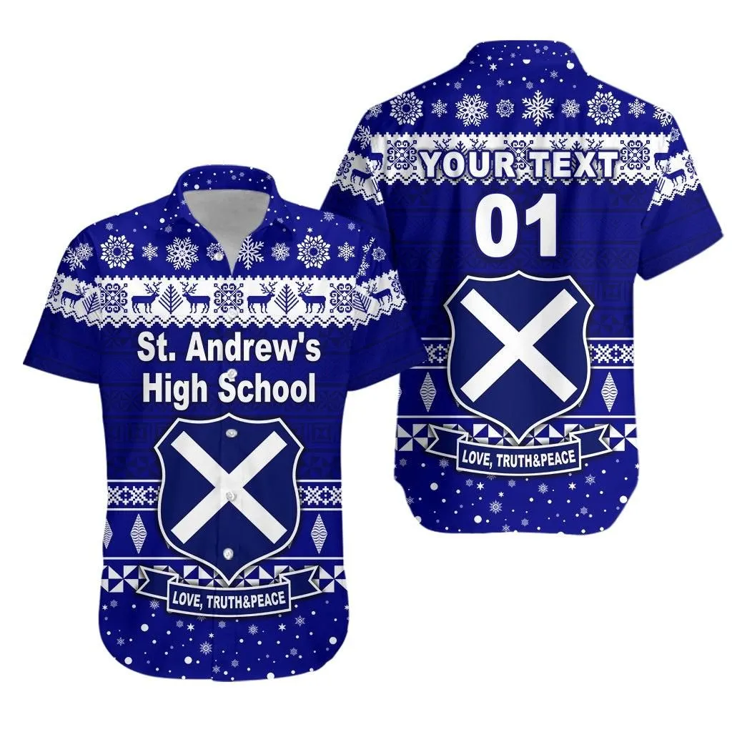(Custom Personalised) St Andrews High School Christmas Hawaiian Shirt Simple Style Lt8_1