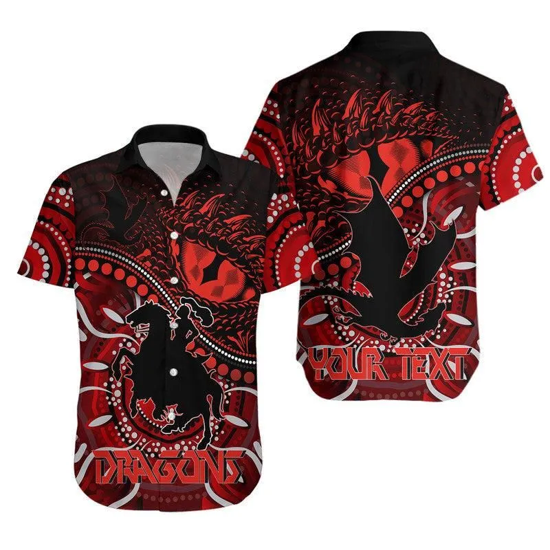 (Custom Personalised) St George Illawarra Dragons Hawaiian Shirt Dragons Aboriginal Dreamtime Style Lt9_0