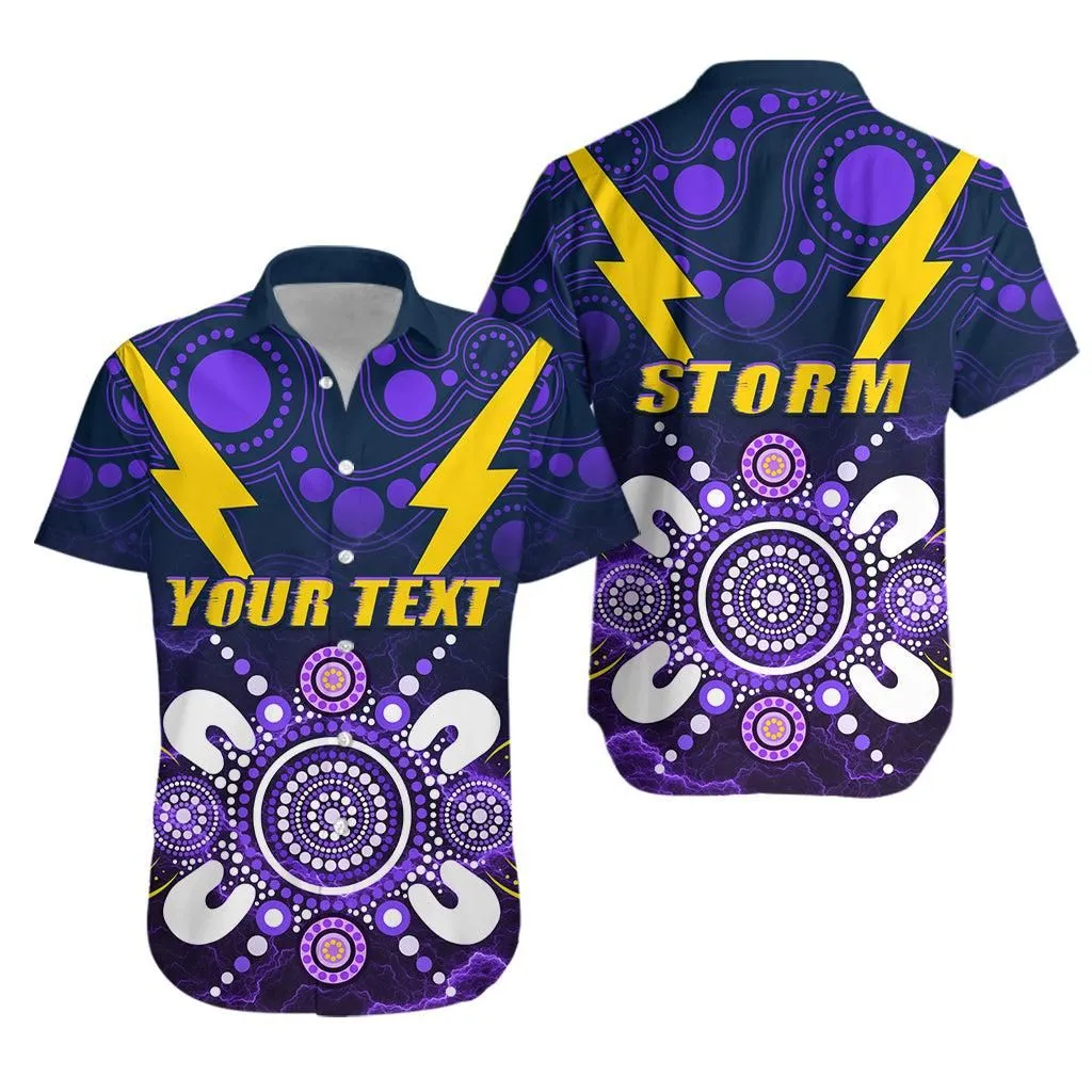 (Custom Personalised) Storm Indigenous Hawaiian Shirt Melbourne Lt13_1