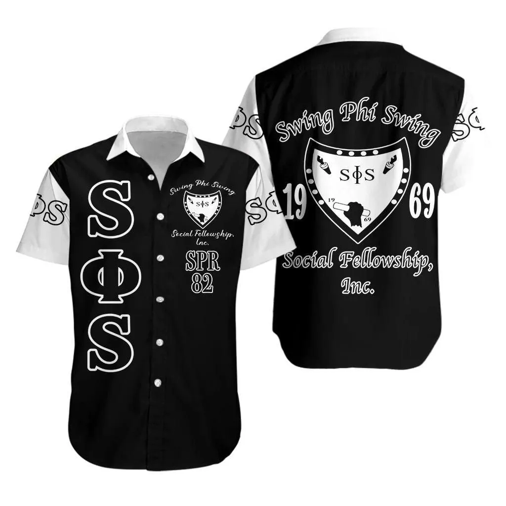 (Custom Personalised) Swing Phi Swing Hawaiian Shirt Original Style   Black No1 Lt8_1