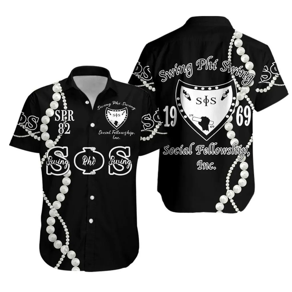 (Custom Personalised) Swing Phi Swing Hawaiian Shirt Original Version 2   Black Lt8_1