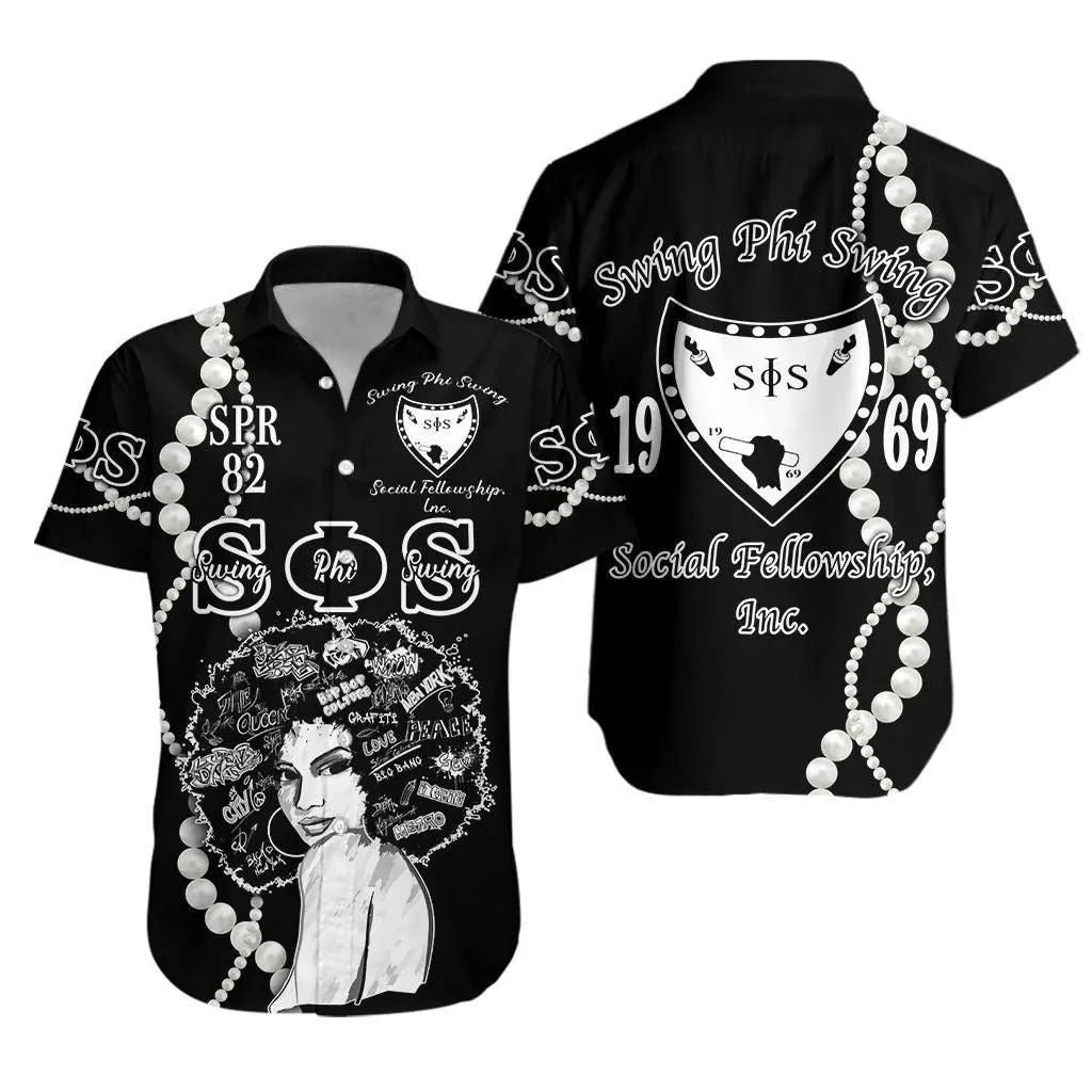 (Custom Personalised) Swing Phi Swing Hawaiian Shirt Unique Style   Black Lt8_1