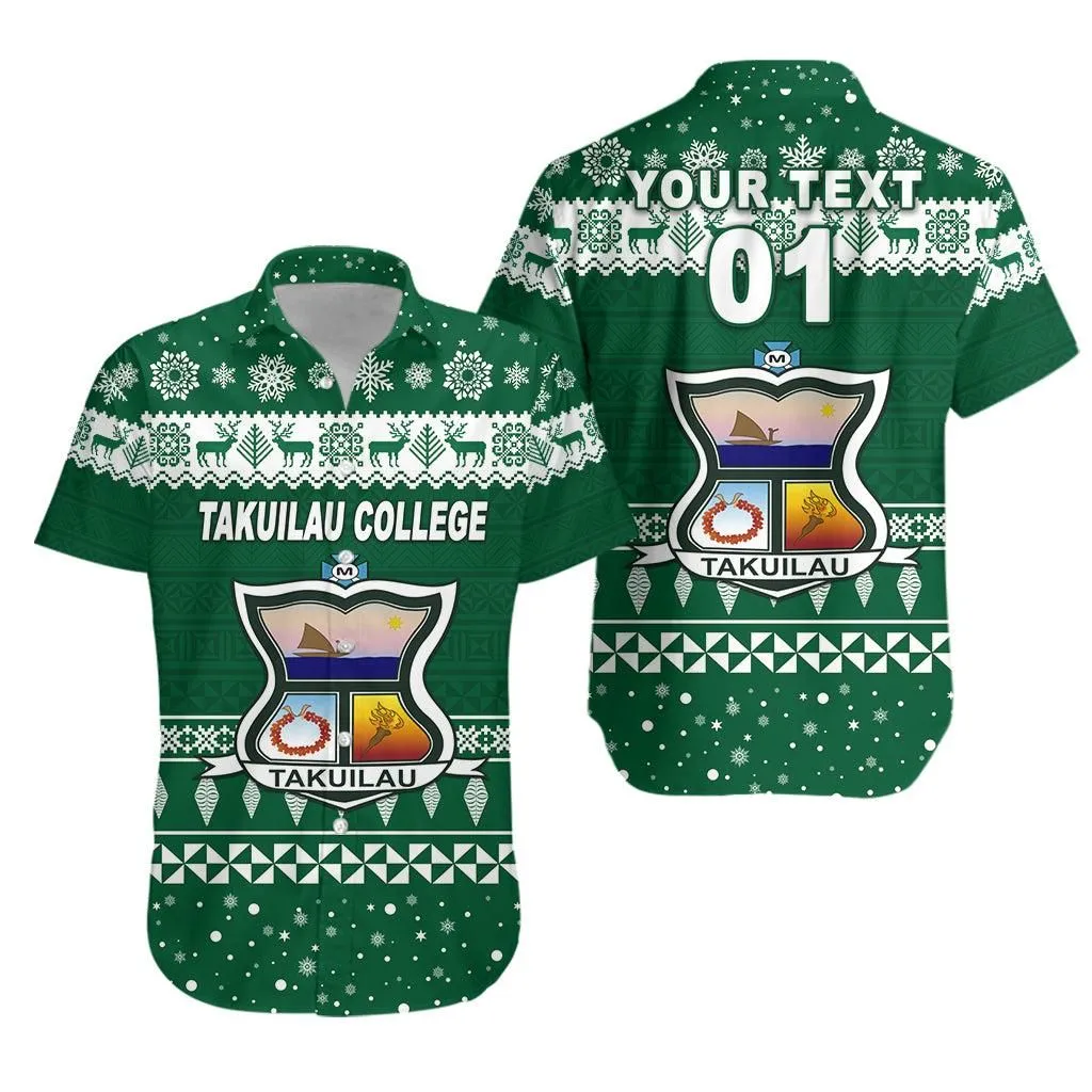 (Custom Personalised) Takuilau College Christmas Hawaiian Shirt Simple Style Lt8_1