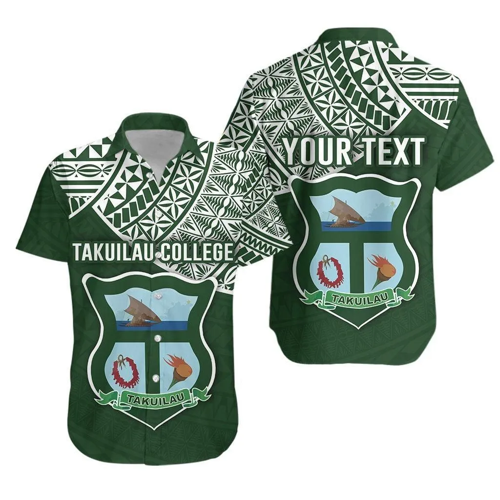 (Custom Personalised) Takuilau College Hawaiian Shirt Tonga Pattern Lt4_0