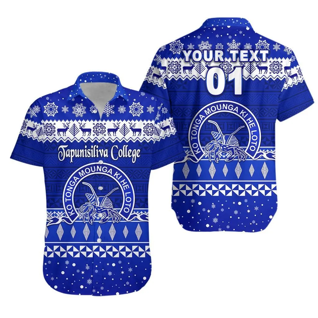 (Custom Personalised) Tapunisiliva College Christmas Hawaiian Shirt Simple Style Lt8_1