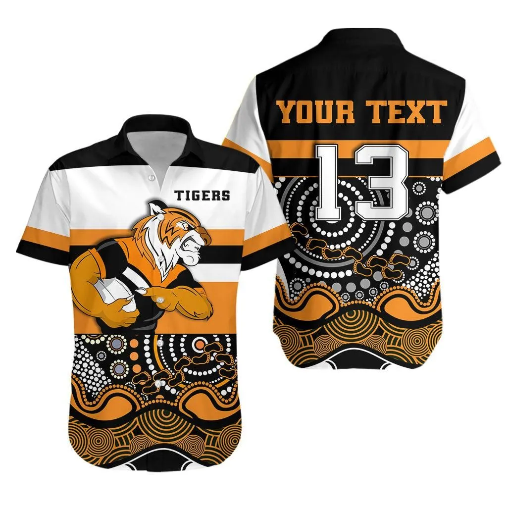 (Custom Personalised) Tigers Indigenous Hawaiian Shirt Wests   Custom Text And Number Lt13_1