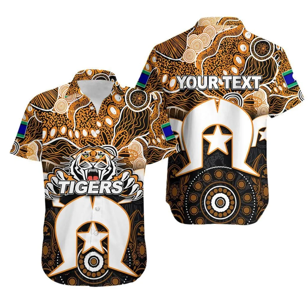 (Custom Personalised) Tigers Torres Strait Islanders Mix Aboriginal Hawaiaan Shirt Lt6_1
