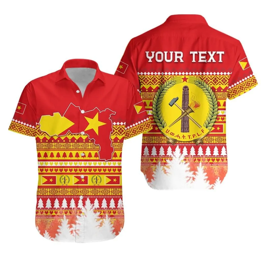 (Custom Personalised) Tigray Hawaiian Shirt Merry Christmas Mix African Pattern Lt13_0