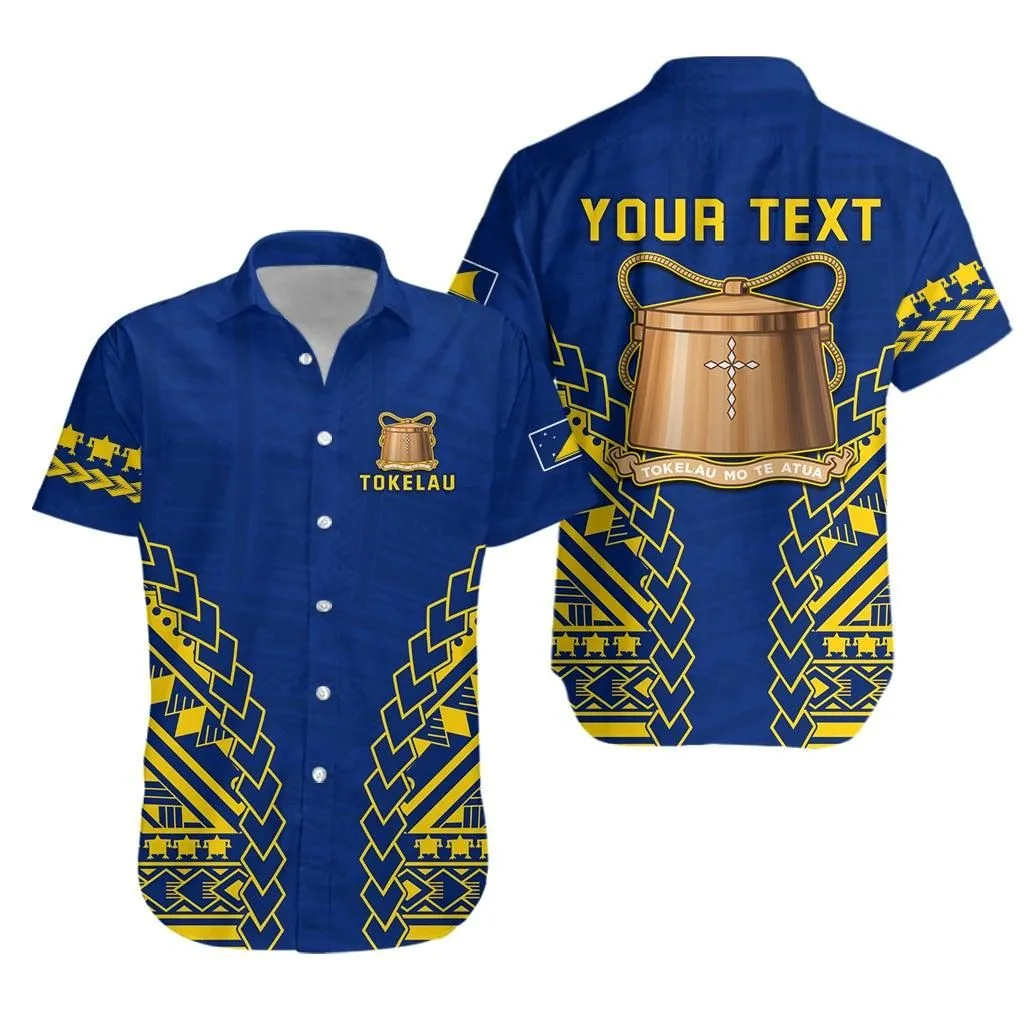 (Custom Personalised) Tokelau Polynesian Hawaiian Shirt Lt13_1