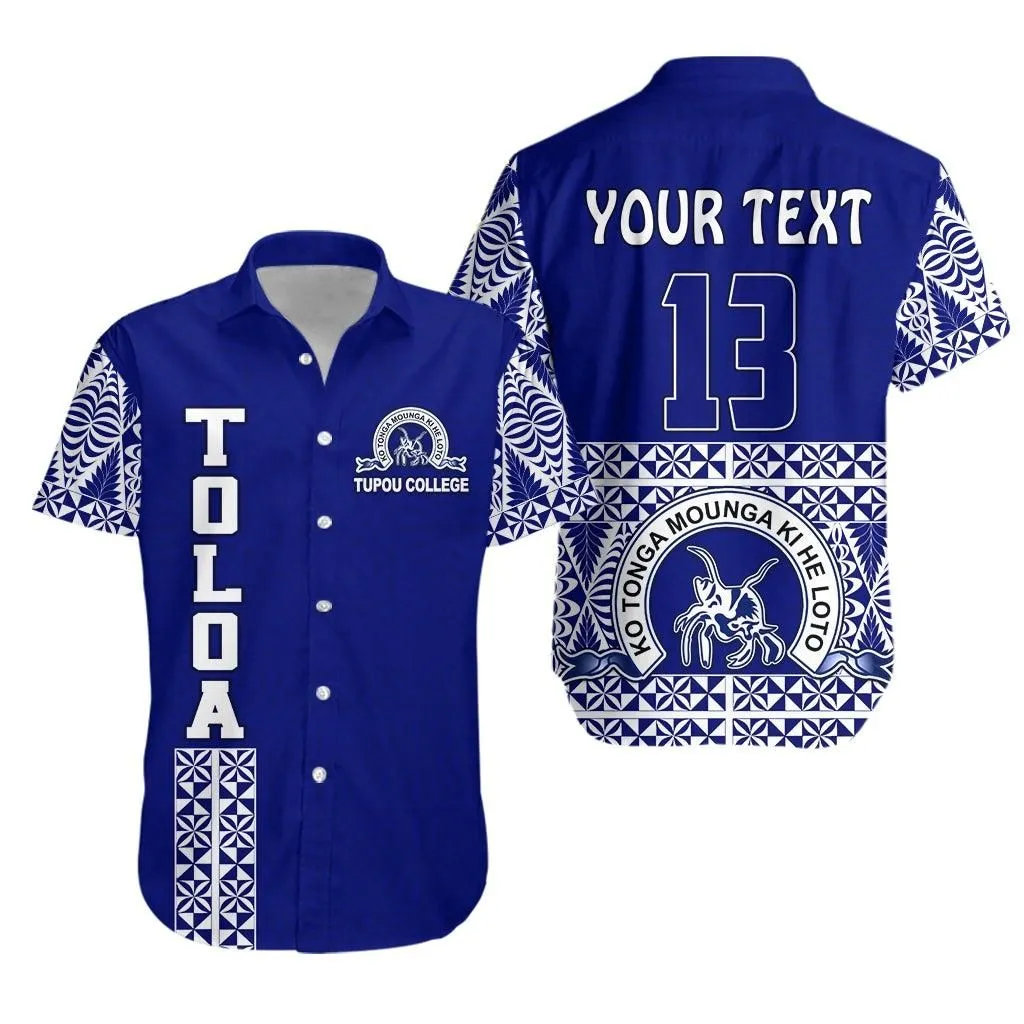 (Custom Personalised) Toloa Hawaiian Shirt Tupou College Tonga Pattern Lt13_0