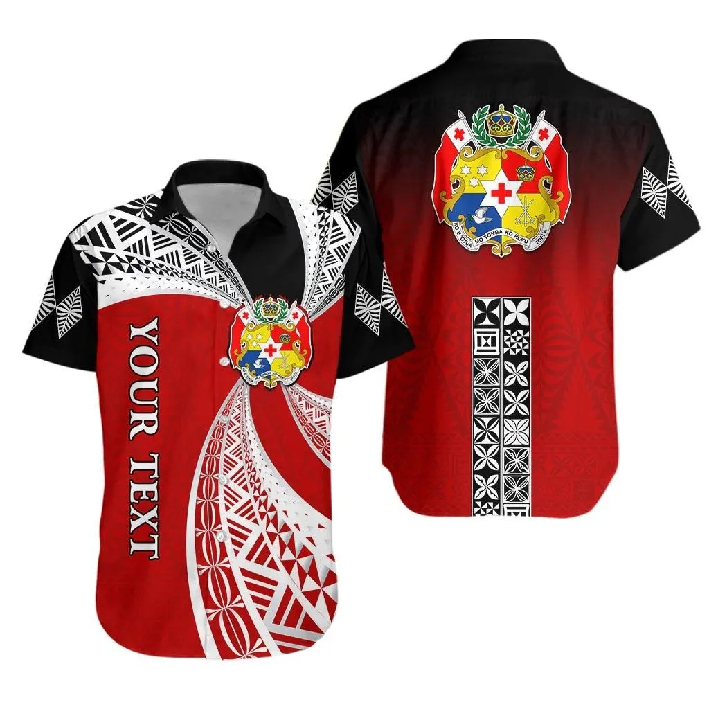(Custom Personalised) Tonga Distinctive Hawaiian Shirt Tongan Tapa Pattern Lt13_1