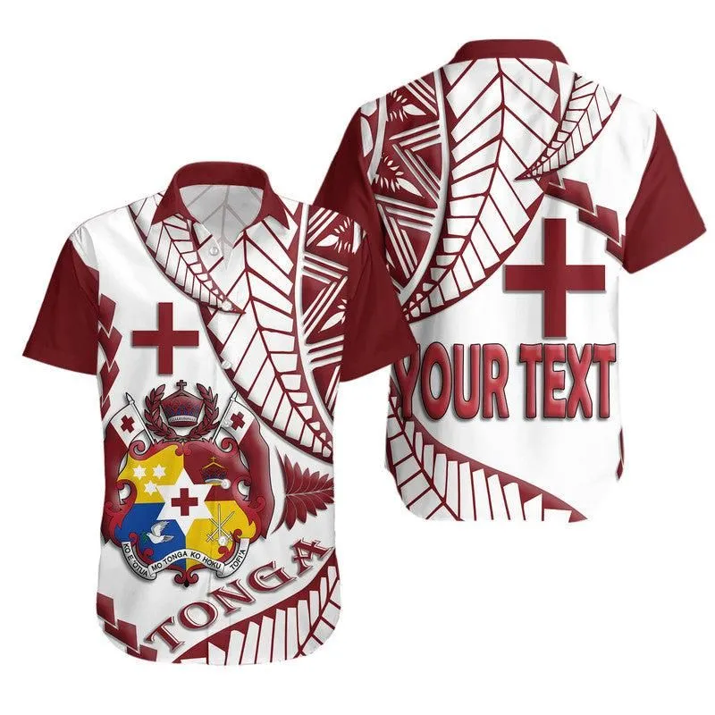 (Custom Personalised) Tonga Emancipation Day Hawaiian Shirt Kupesi Pattern No1 White Lt9_0