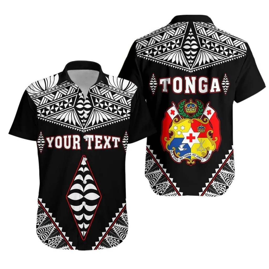 (Custom Personalised) Tonga Hawaiian Shirt Tongan Kupesi Pattern Lt13_0