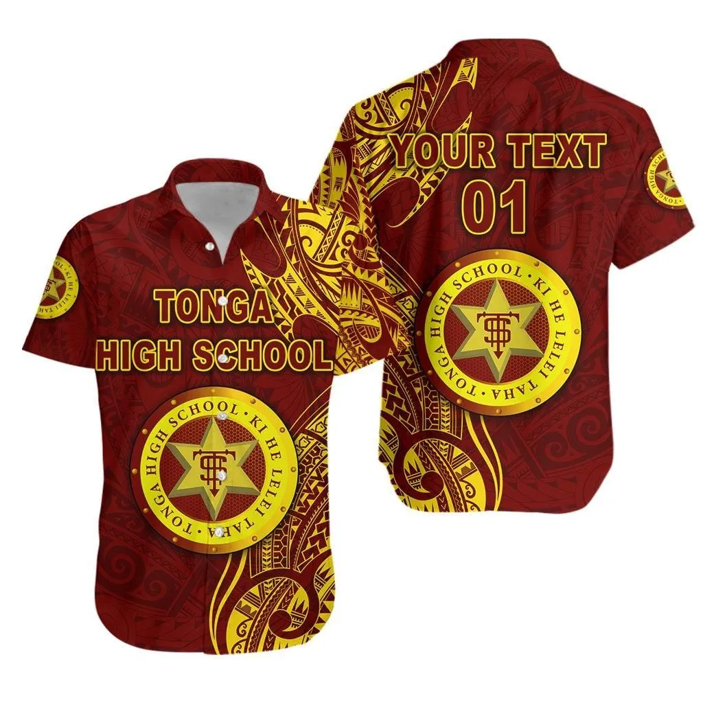 (Custom Personalised) Tonga High School Hawaiian Shirt Simple Vibes   Maroon, Custom Text And Number Lt8_1