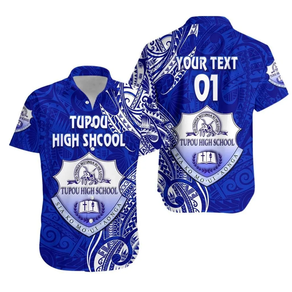 (Custom Personalised) Tonga Tupou High School Hawaiian Shirt Simple Vibes, Custom Text And Number Lt8_1