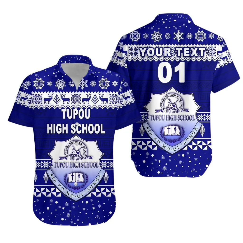 (Custom Personalised) Tupou High School Christmas Hawaiian Shirt Simple Style Lt8_1