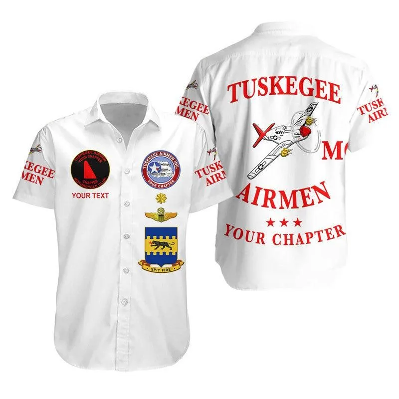 (Custom Personalised) Tuskegee Airmen Motorcycle Club Hawaiian Shirt The White Tails Unique Style   White Lt8_0
