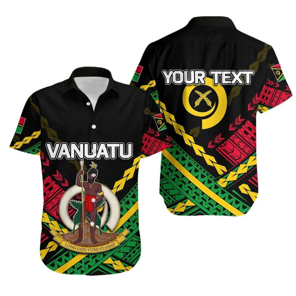 (Custom Personalised) Vanuatu Hawaiian Shirt Polynesian Style No2 Lt6_1
