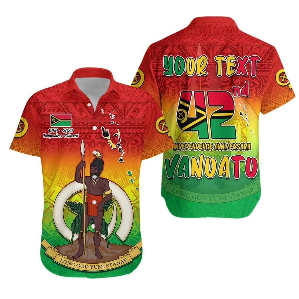 (Custom Personalised) Vanuatu Independence Day Hawaiian Shirt 42Nd Anniversary Yumi Yumi Yumi Lt13_0