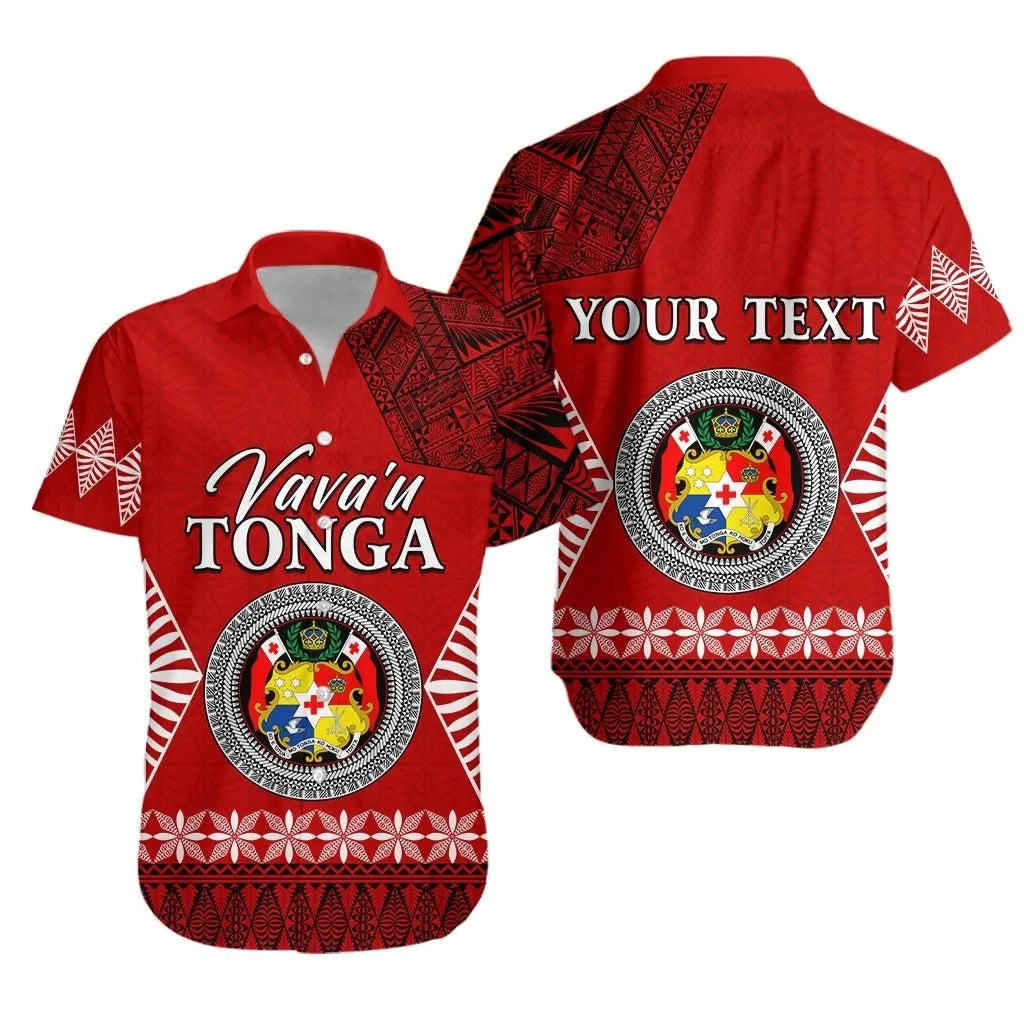 (Custom Personalised) Vava U Tonga Hawaiian Shirt Tongan Ngatu Lt13_1