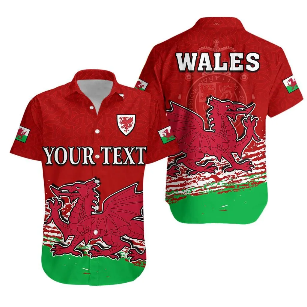 (Custom Personalised) Wales Football 2022 Hawaiian Shirt Come On Cymru The Red Wall Lt13_0