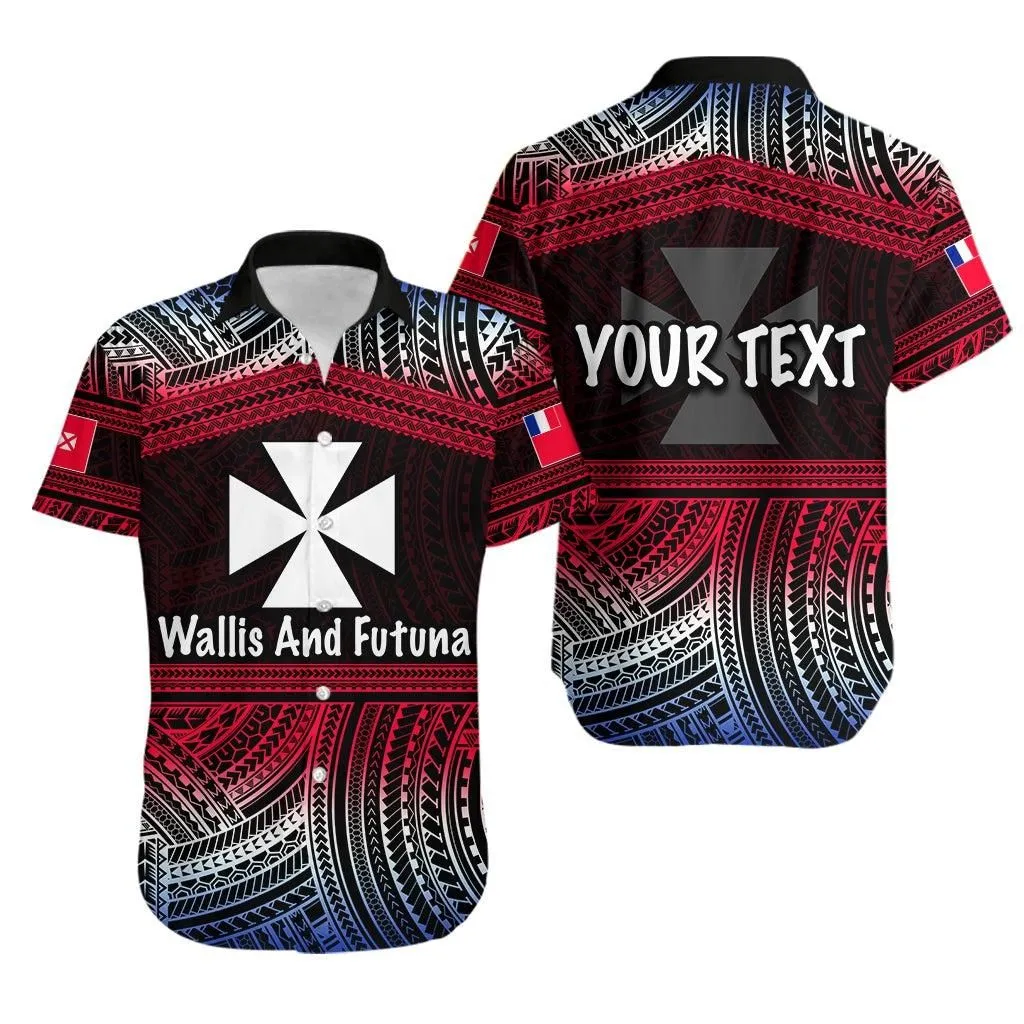 (Custom Personalised) Wallis And Futuna Hawaiian Shirt Polynesian Lt6_1