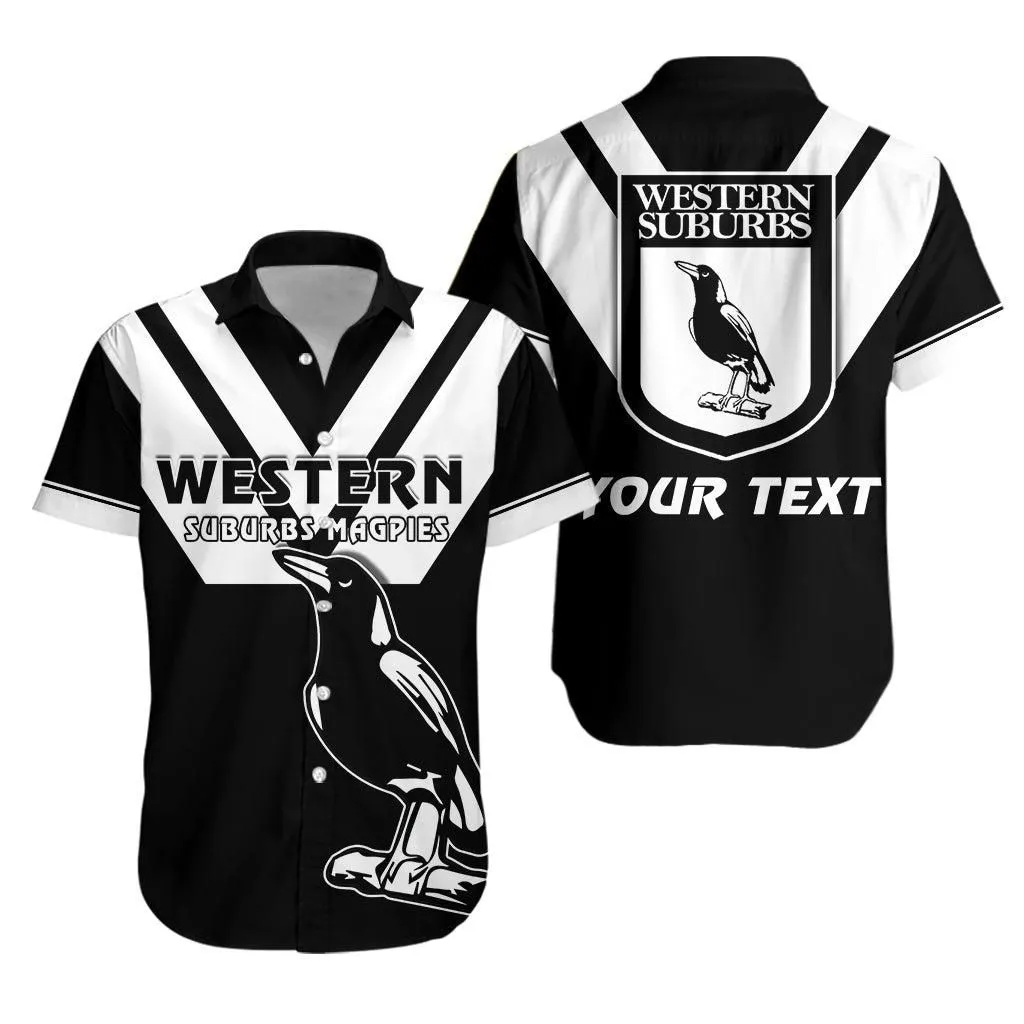 (Custom Personalised) Western Suburbs Magpies Hawaiian Shirt The One And Only Lt13_1