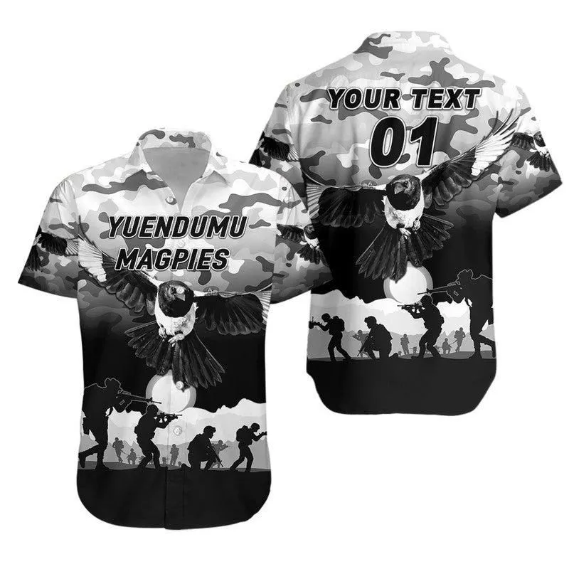 (Custom Personalised) Yuendumu Magpies Football Club Anzac Hawaiian Shirt Simple Style Lt8_1