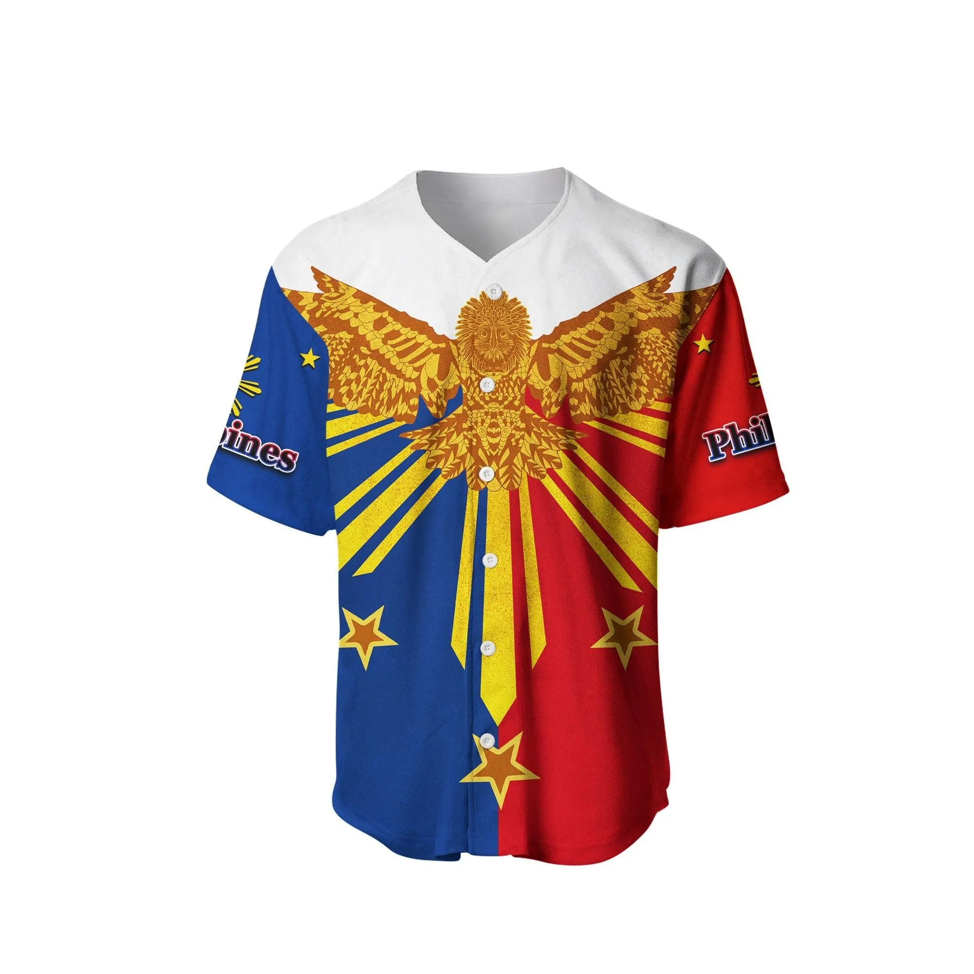 (Custom Personalised)Philippines Baseball Shirt Eagle Lt6_0