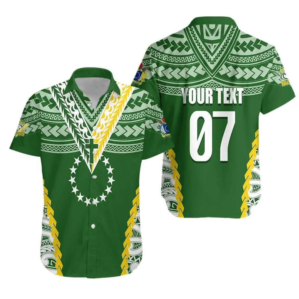 (Custom Personalized) Cook Islands Rugby Medallion Of Stars Hawaiian Shirt Lt7_0