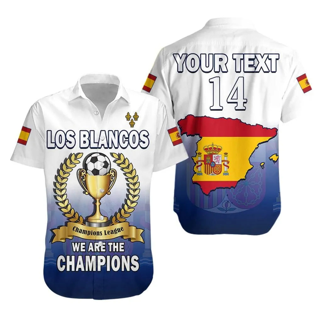 (Custom Text And Number) Spanish Football 2022 Hawaiian Shirt We Are Champions Lt14_0