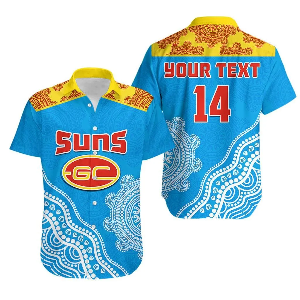 (Custom Text And Number) Suns Hawaiian Shirt Go Sunnies Aboriginal Simple Style Lt14_0