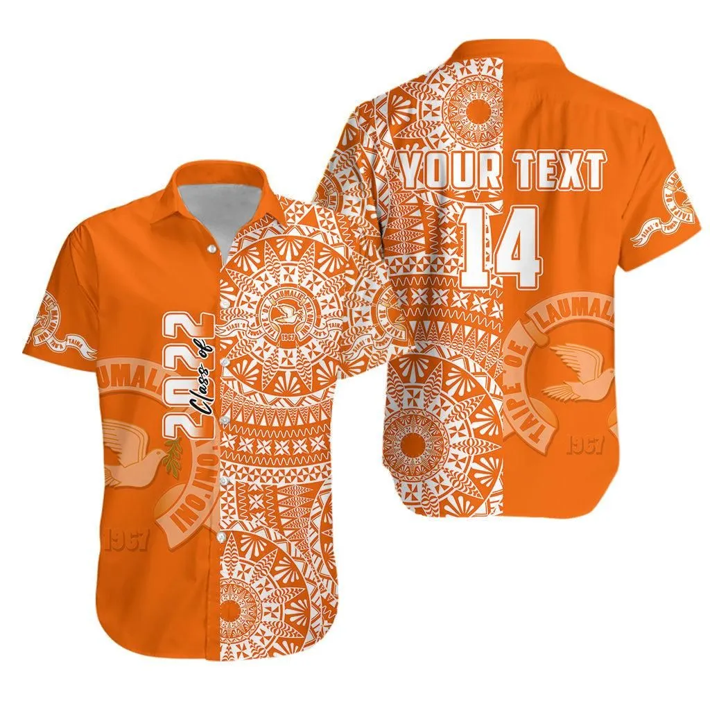Custom Text And Number Tailulu Tonga College Hawaiian Shirt Class Of Year Tongan Ngatu Pattern Lt14_0
