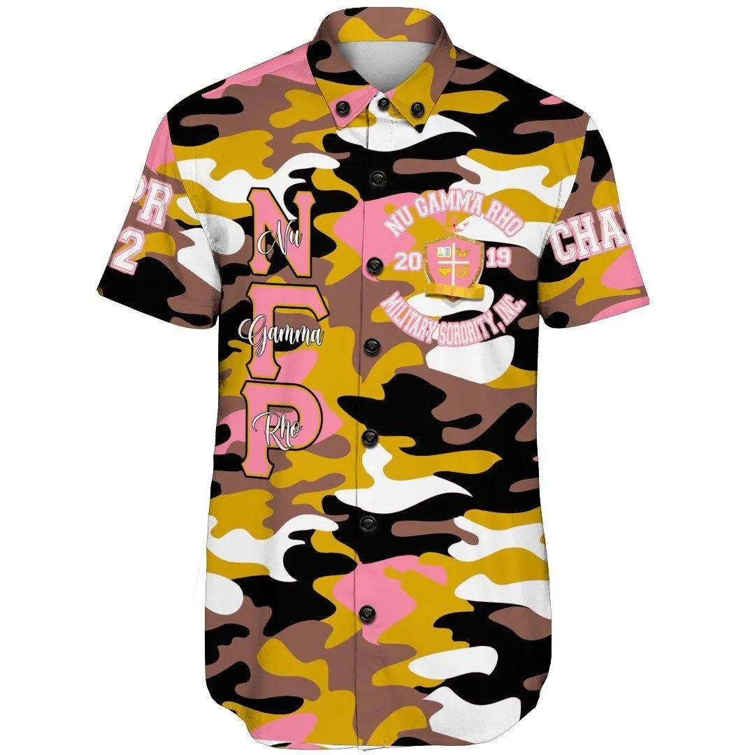 (Custom) Wonder Print Shop Clothing   Nu Gamma Rho Camo Short Sleeve Shirt_0