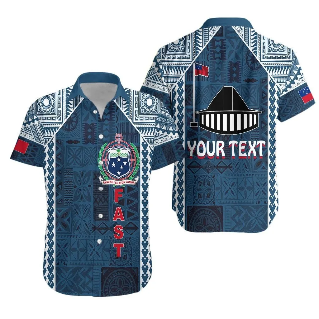 (Customize Personalize) Fast Samoa Mix Tapa Pattern Simple Style Hawaiian Shirt Lt7_0