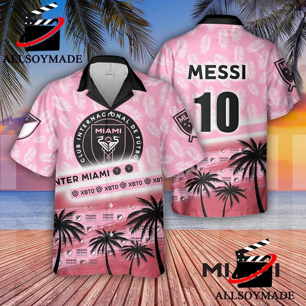 Cheap Palm Tree Inter Miami Leo Messi Hawaii Shirt, New Inter Miami Messi Shirt