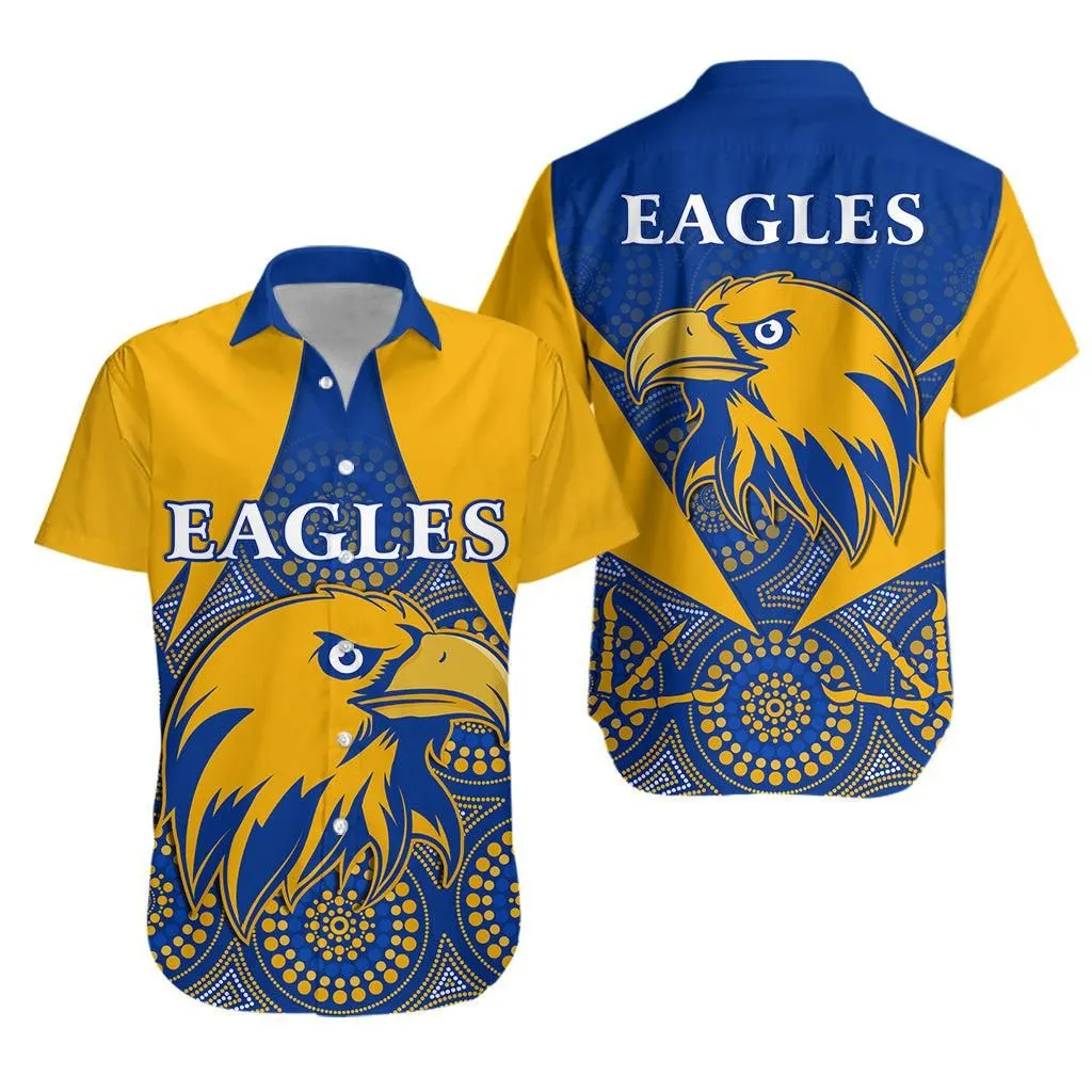 Eagles Indigenous Hawaiian Shirt West Coast 2021 Version Gold Lt13_1