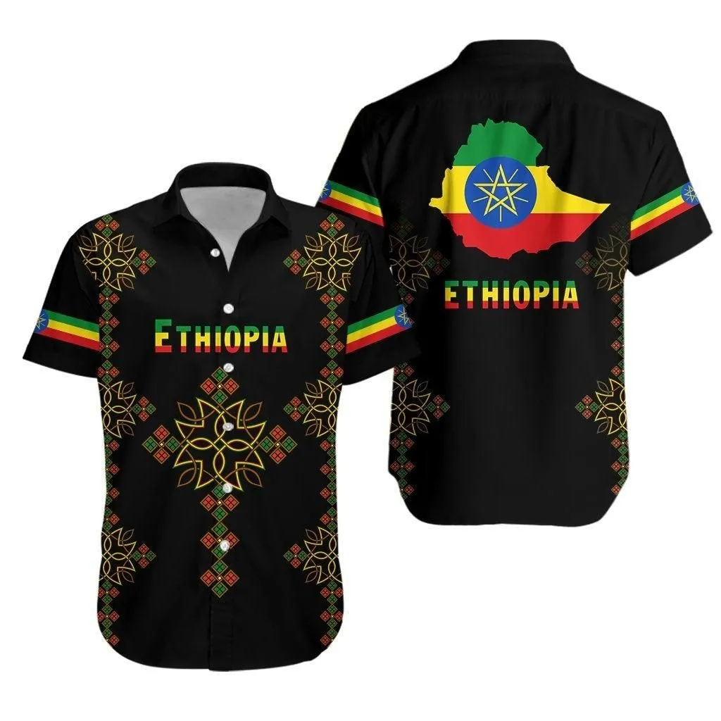 Ethiopia Hawaiian Shirt Version Map Lt13_1