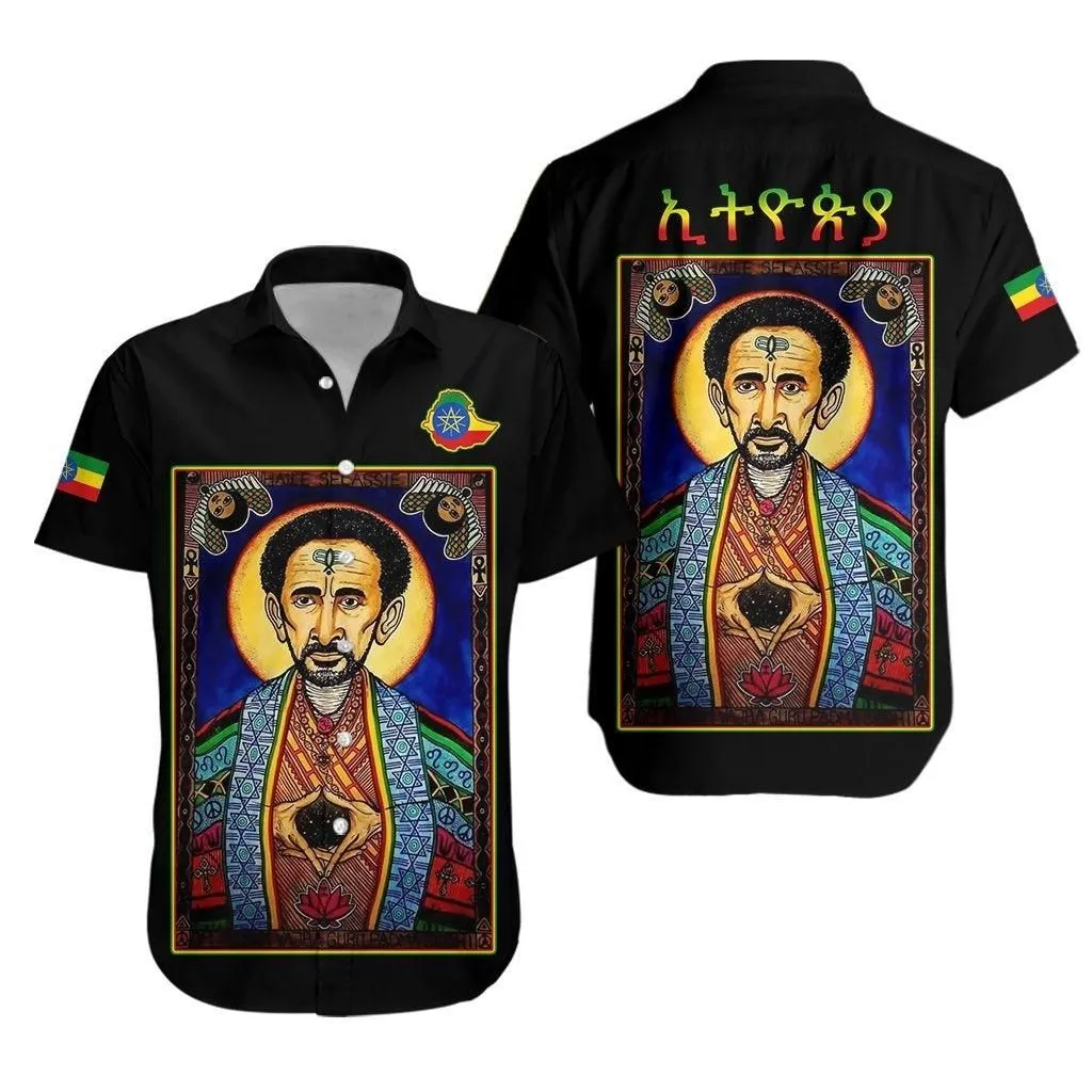 Ethiopia Proud Hawaiian Shirt Haile Selassie I Lt13_1