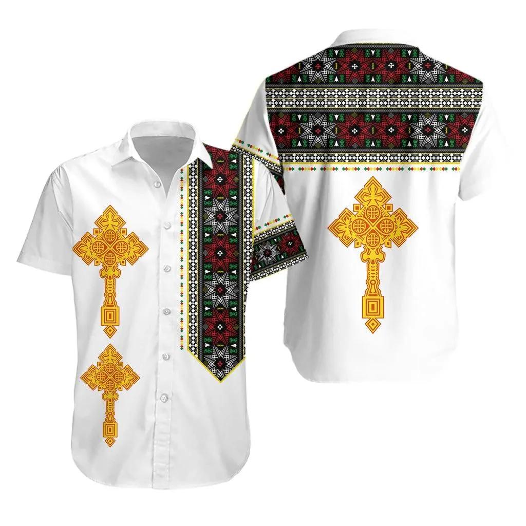 Ethiopia Tibeb Hawaiian Shirt Ethiopian Cross Fashion Lt13_0