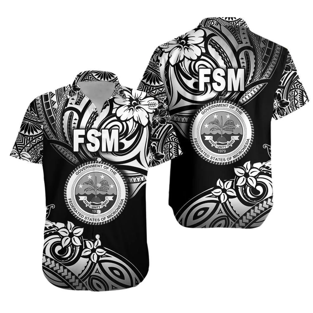 Federated States Of Micronesia Hawaiian Shirt Unique Vibes   Black Lt8_1