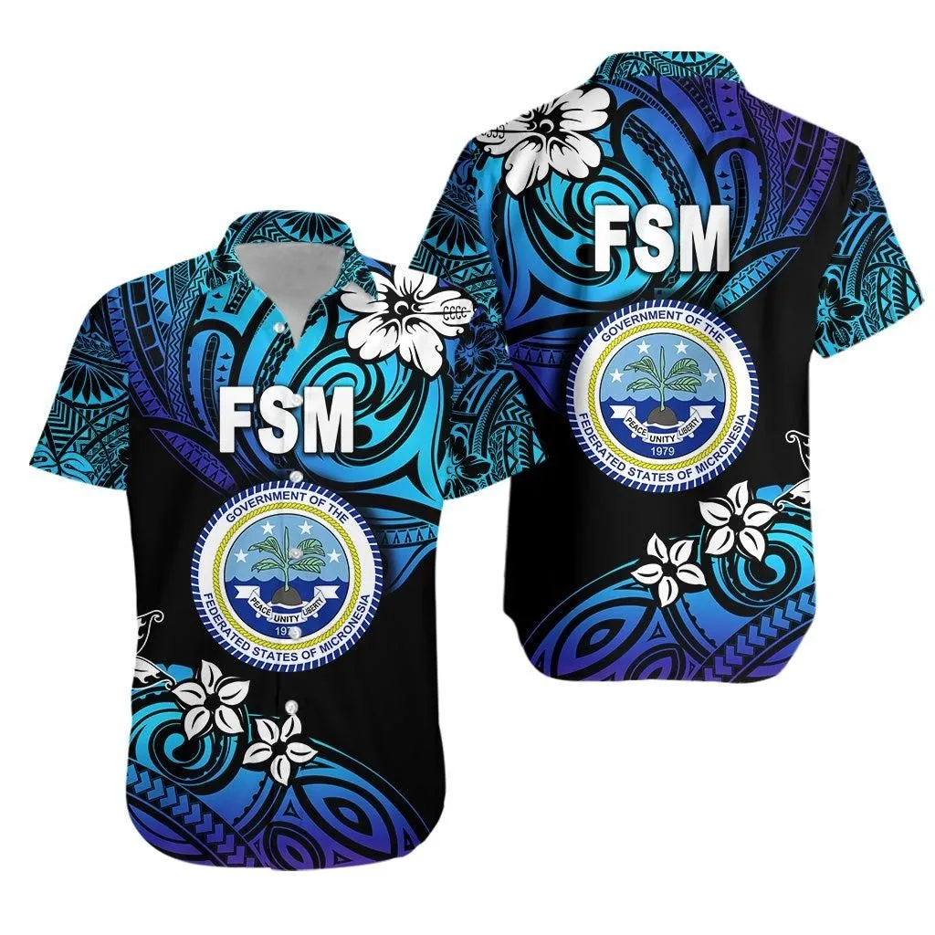 Federated States Of Micronesia Hawaiian Shirt Unique Vibes   Blue Lt8_1